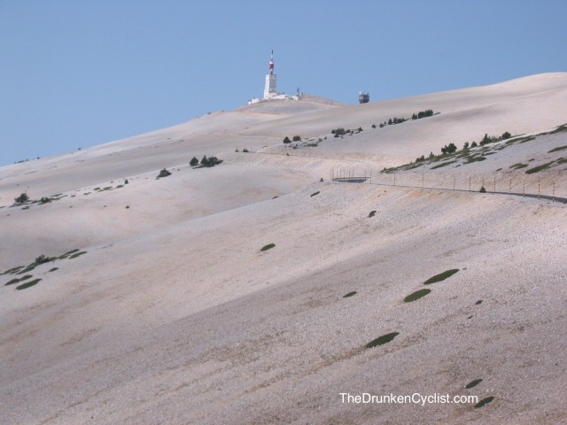 The top third of the Ventoux.