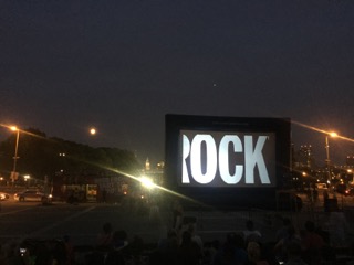 Watching Rocky on the steps that the movie made so famous.